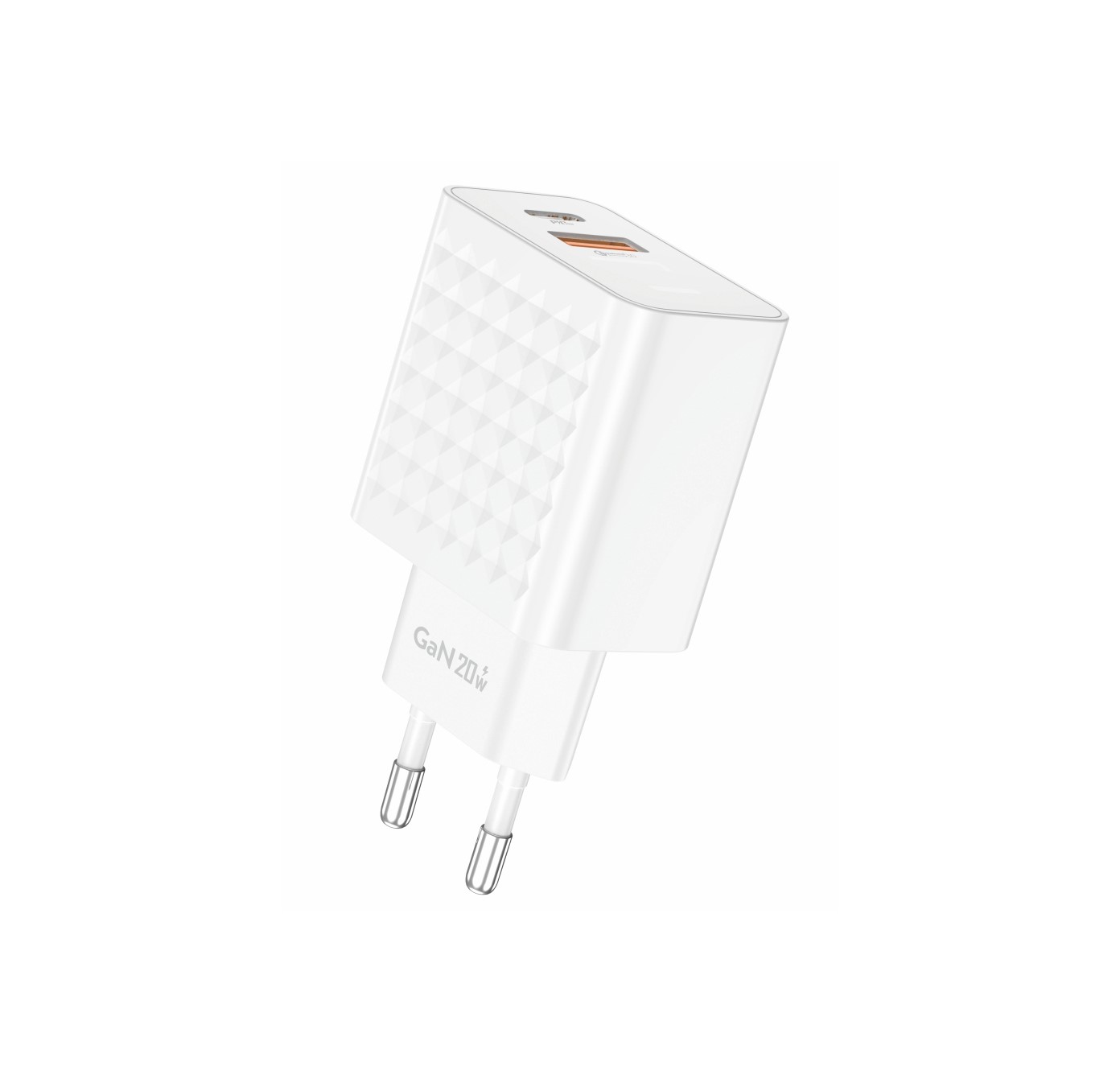 Incarcator Foneng GAN -USB+TIP C PD20W 3A Alb - 1 | YEO